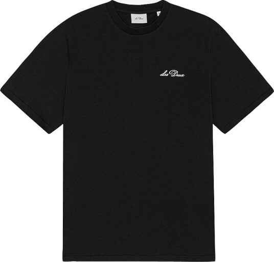 Les Deux T skjorte Signature Print T Shirt Svart