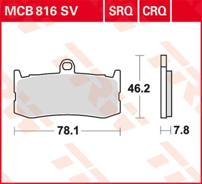 Bremseklosser TRW MCB816SV Bremseklosser TRW MCB816SV