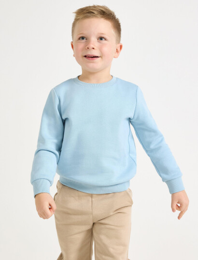 Lindex Sweatshirts Solid Basic Blue 98