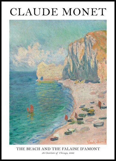 Claude Monet The Beach Plakat Plakat / 40x50cm Claude Monet The Beach Plakat Plakat / 40x50cm