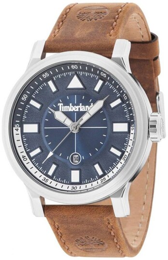 Timberland Herreklokke TBL15248JS03 Blå/Lær Ø46 mm Timberland Herreklokke TBL15248JS03 Blå/Lær Ø46 mm