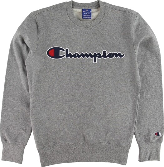 Champion Fashion Collegegenser Grå Melert m. Logo Champion 16 18 år 176 188 Collegegenser