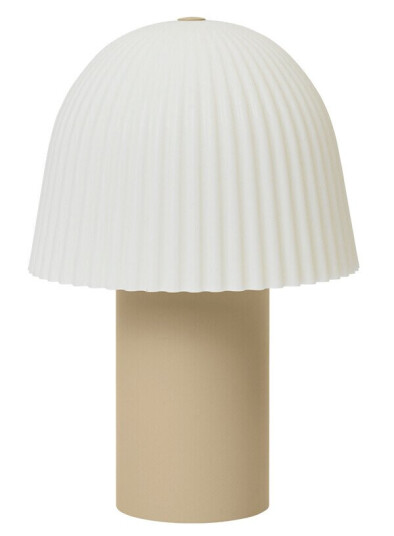 Ferm Living Frill Portable Bordlampe Cashmere/White Ferm Living Frill Portable Bordlampe Cashmere/White
