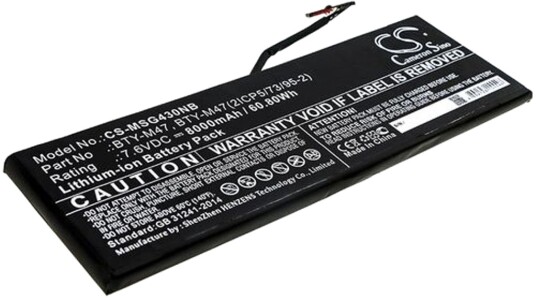 Batteri til MSI GS43VR Phantom Pro-210 MSG430NB