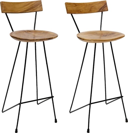 vidaXL Barkrakker 2 stk heltre teak vidaXL Barkrakker 2 stk heltre teak