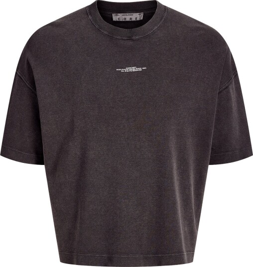 Jack & Jones Jcotrace Washed Tee Ss Cn BLACK XS Jack & Jones Jcotrace Washed Tee Ss Cn BLACK XS