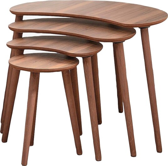 Hanah Home Settbord 4 deler Moon Brun Hanah Home Settbord 4 deler Moon Brun
