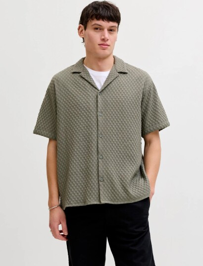 Jack & Jones Jjsean Resort Shirt Ss Khaki green M Jack & Jones Jjsean Resort Shirt Ss Khaki green M