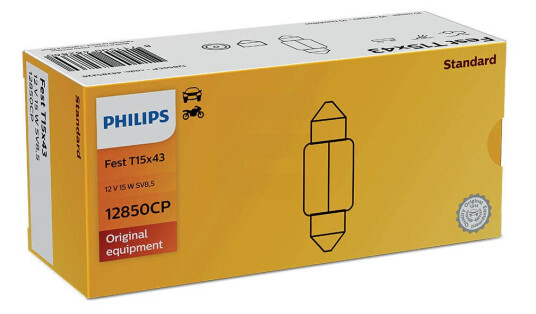 Philips pære T15x43 Festoon 10 pakning