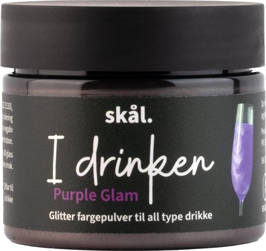 Skål - I drinken fargepulver glitter purple glam Skål - I drinken fargepulver glitter purple glam