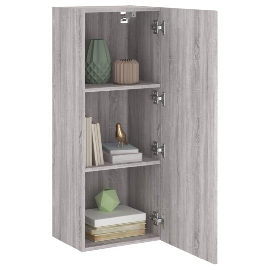 vidaXL Vegghengt TV-benk grå sonoma 40,5x30x102 cm konstruert tre 8721012255203