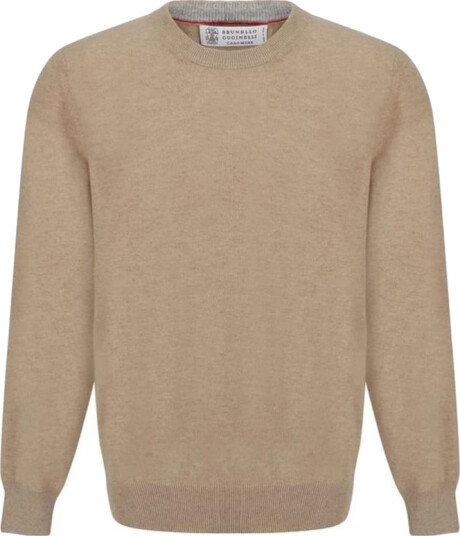 Brunello Cucinelli Herre Strikkevarer Beige 4XL,