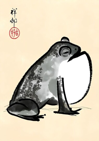 Namly Design Plakat Zen Frog POSTERBWU4VZ