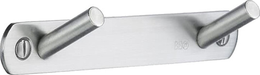 Kroklist Beslagsboden B1062 Dobbeltkrok Rustfri