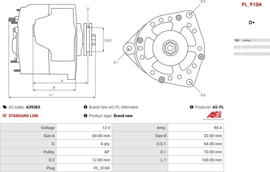 AS PL A3936S Dynamo