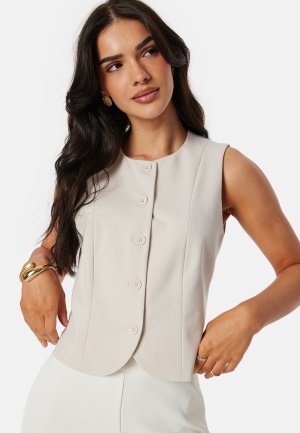 ONLY Onlmalena O-Neck Vest Pumice Stone 42 ONLY Onlmalena O-Neck Vest Pumice Stone 42