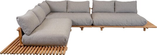 Cane line Sticks hjørnesofa Teak/lys brun 3 2 seters moduler Brun