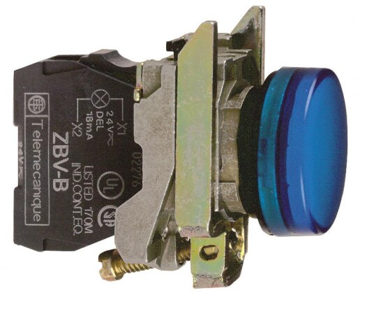 Schneider Electric XB4BVM1 Signallampe LED 230/240 V Hvit Elfordeling & strømforsyning