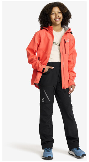 Hiball Softshell Pants Teens Black, Størrelse:146 - Teens > Bukser