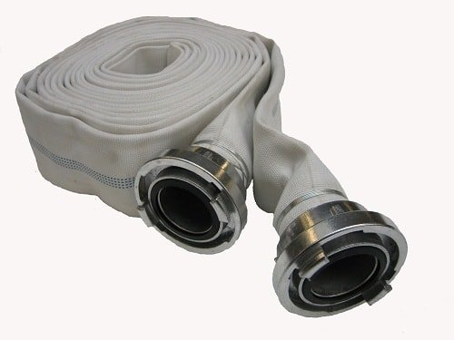 Brannslange 15 meter hvit 2 tommer Med Storz koblinger i endene