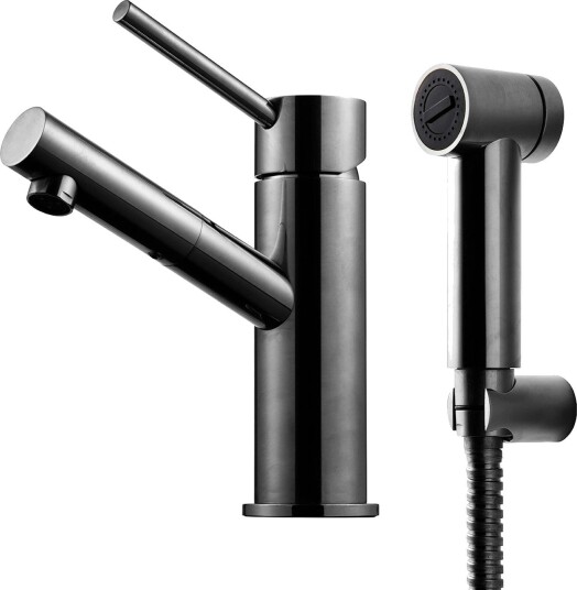 Bidéblander Tapwell Birillo BI 069D med Separat Hånddusj Black Chrome, Vannforbindelse: G 3/8