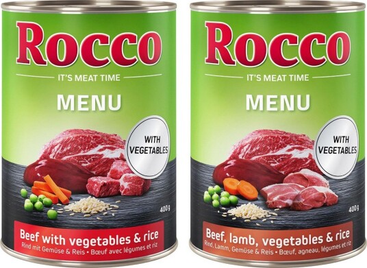 Rocco Våtfôr Meny Miks Storfekjøtt & Lam 24 X 400 G