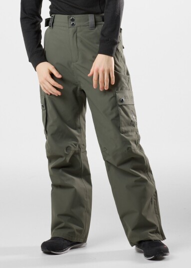 Slade Aspen Shell Pants Jr Olive 140 Outdoorbukser