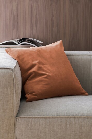 Ellos Home Putetrekk Celina i fløyel 50x50 cm Orange
