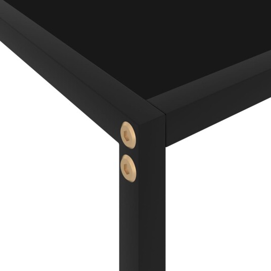 vidaXL Konsollbord svart 60x35x75 cm herdet glass vidaXL Konsollbord svart 60x35x75 cm herdet glass