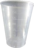 Drikkebæger 185 Ml Med Målestreg Pp Natur,20 Ps X 50 Stk/Krt