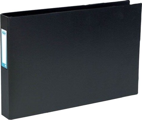 ELBA Ringpermer New A3 It rygg 55 4 D ringer PVC svart