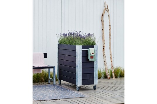 PLUS Cubic Blomsterkasser med Hjul 50x120x95 cm