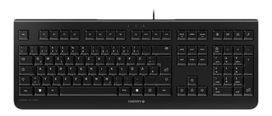 Cherry KC 1000 - tastatur - Tysk - svart Inn-enhet