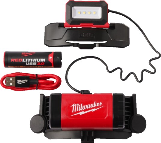 Milwaukee Hjelmlykt L4 BOLTHL-301 3.0Ah 600 lm