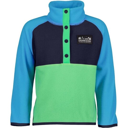 Didriksons Monte Kids Half Button 3 Frog Green Frog Green 130