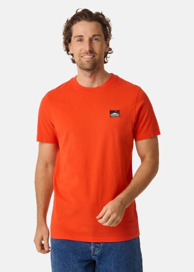 Superdry GREAT OUTDOORS EMB RELAXED TEE Deep Red M T shirts