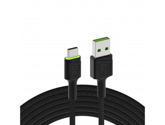 Green Cell GC Ray - USB type C-kabel - 24 pin USB-C til USB - 1.2 m Green Cell GC Ray - USB type C-kabel - 24 pin USB-C til USB - 1.2 m