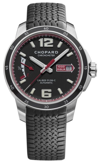 Chopard Herreklokke 168566 3001 Mille Miglia Sort/Gummi Ø43 mm