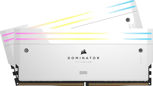 Corsair Dominator Titanium 96GB DDR5-6400 RAM med RGB Belysning og Intel XMP