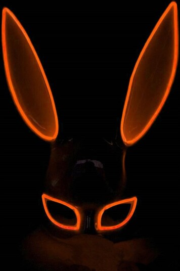Catsson EL Wire Kanin LED Maske Oransje PK00940