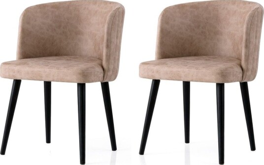 Errol Spisestol - Svart/Beige