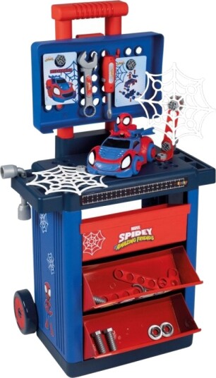 Smoby Verktøytralle Lekesett 3+ År Spidey Og Hans Fantastiske Venner