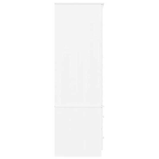 vidaXL Garderobe ALTA hvit 90x55x170 cm heltre furu