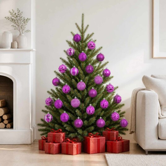 vidaXL Juleballsett 36 stk. Syrin 6 cm Polystyren