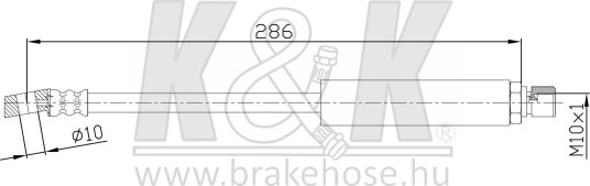 K&K FT2293 Bremseslange
