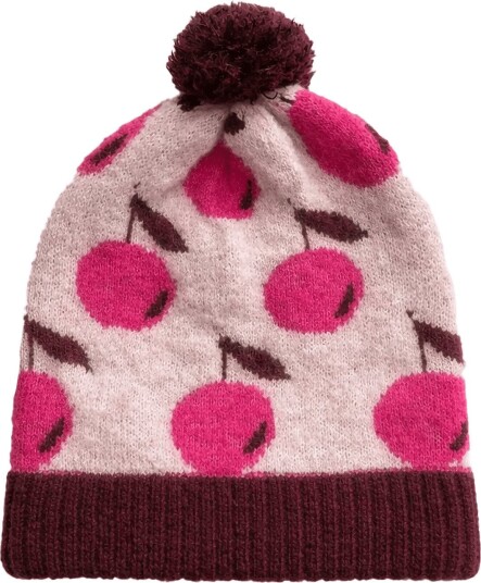 Fliink Star Alpaca Berry Beanie - SMOKE ROSE / RED BUD - One Size