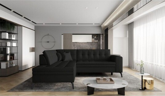Seksjon Eltap Lanvin 260x210x93 cm Softis 11 Venstre
