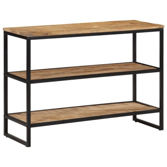 Konsollbord 100x35x70 cm grovt heltre mangotre 374075