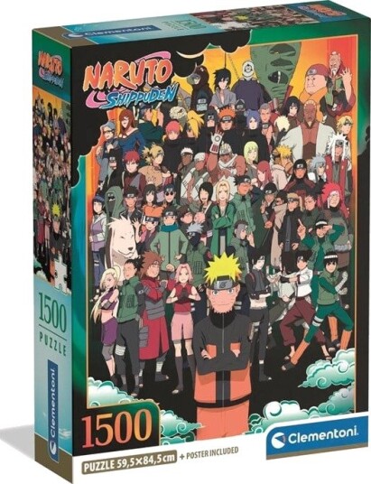 Clementoni Puzzle Naruto Compact Box 1500 pieces 2D Puslespill