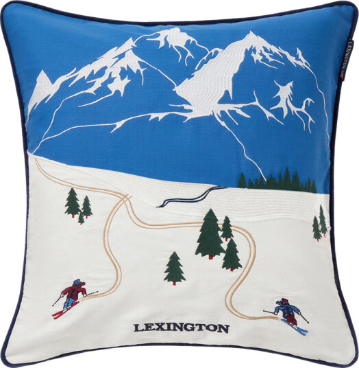 Lexington Home Down Hill Organic Cotton Twill Patch Pillow Cover - Multi/patterned - 50X50 Lexington Home Down Hill Organic Cotton Twill Patch Pillow Cover - Multi/patterned - 50X50